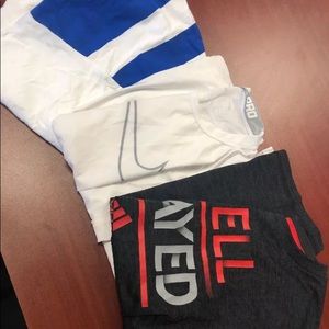 Lot of 3 1 Nike 2 Adidas Shirts Boys Medium